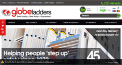 Desktop Screenshot of globeladders.co.uk